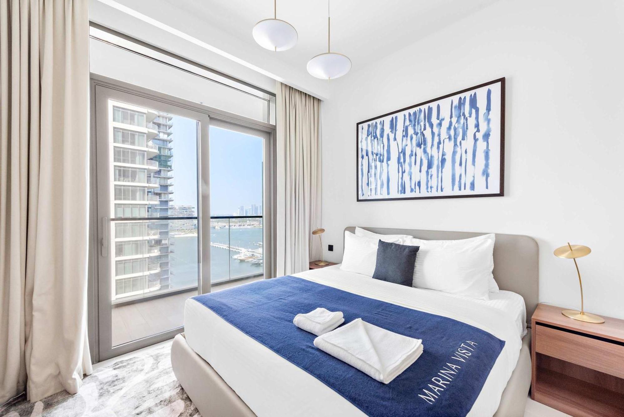 두바이 Silkhaus Marina View 1Bdr Private Beach Access 아파트 외부 사진