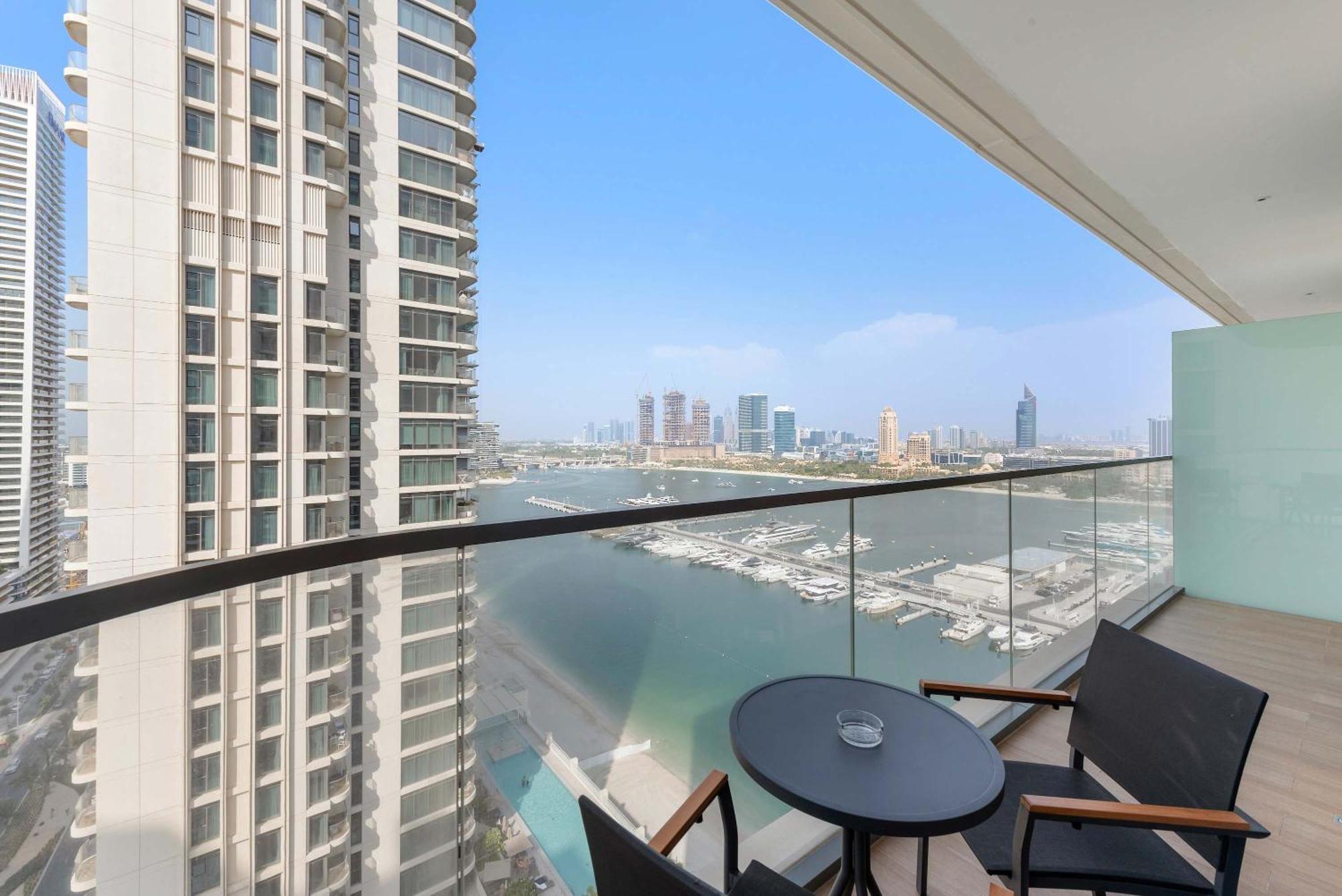 두바이 Silkhaus Marina View 1Bdr Private Beach Access 아파트 외부 사진